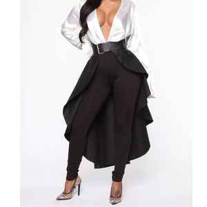 Faux Leather Skirt  Belt